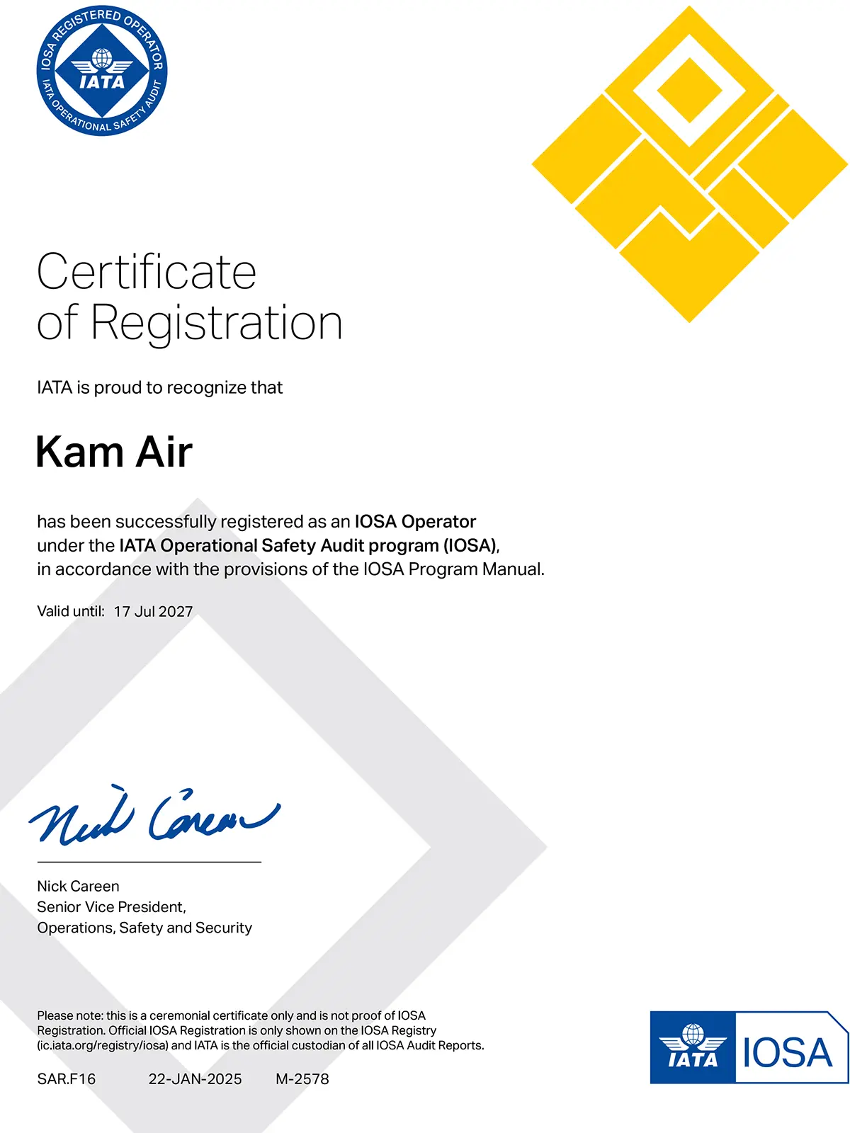 Kam-Air-IOSA